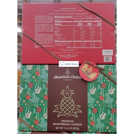 Honolulu Cookie Company Premium Shortbread Varity Cookies Gift Box 15.8oz 450g (Two Boxes)