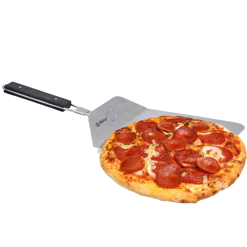 Folding Pizza Peel Bakers Paddle Large Stainless Steel Blade, Ergonomic