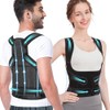 Posture Corrector for Women and Men, Back Brace Support (Black,
