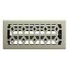 Imperial RG3463 Templar Decorative Floor Register, 4x10 Inch, Satin Nickel