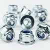 Pack of 50 Self Locking Flange Nuts - Rustproof with