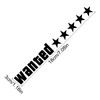 Wanted Car Stickers - Wanted Five Stars Car Window Decals,Motor