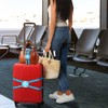 DFsucces Suitcase Belt, One-touch Type, Luggage Fastening, Adjustable, Prevents Loss,