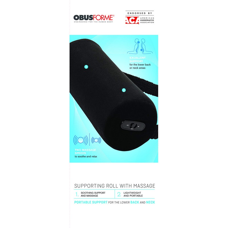 ObusForme Portable Supporting Roll with Two Speed Massage Settings|for Lower