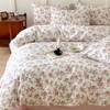 HighBuy Aesthetic Floral Duvet Cover Queen Size 3 Piece Soft