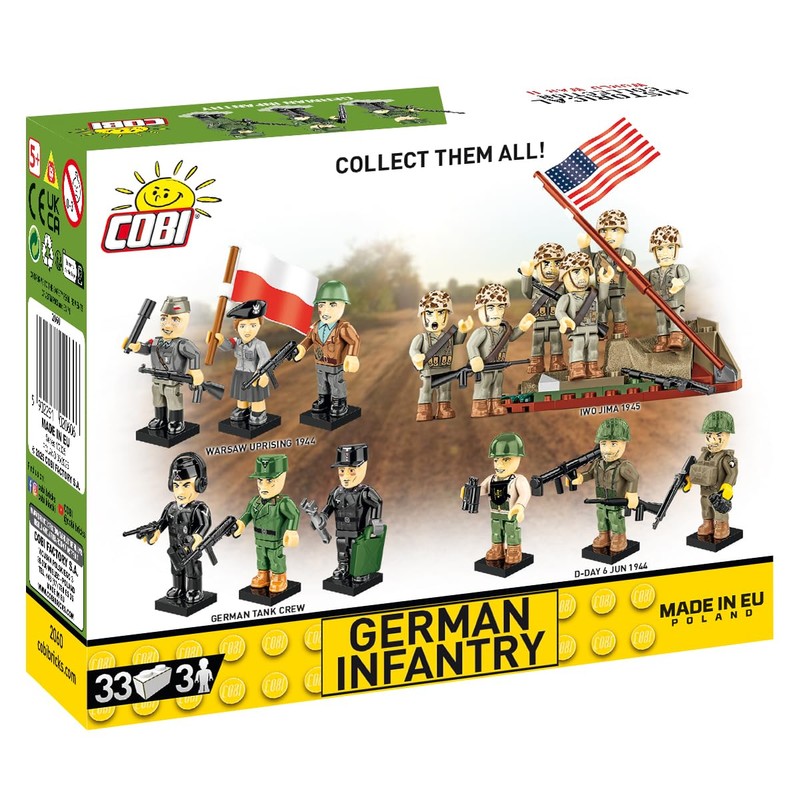 Cobi Historical Collection 2060 German Infantry Pack of 3 2060