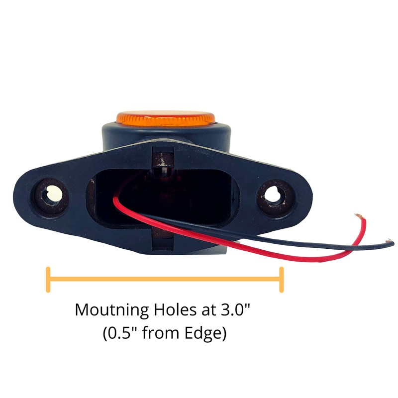 All Star Truck Parts 2pc Amber/Red 32-LED Double Face Rubber