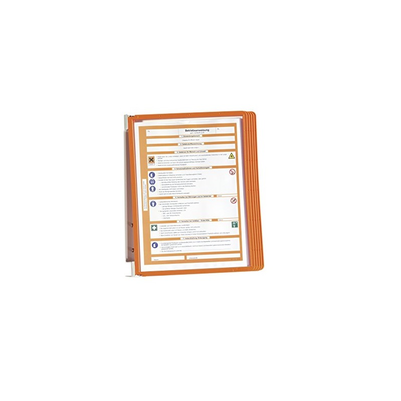 Durable Vario Wall 5 555109 Wall-Mounted Display Rack Orange with