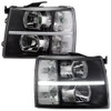 G-PLUS LED DRL Headlights, Compatible with 2007-2014 Chevy Silverado 2500