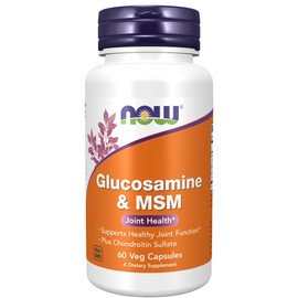NOW Supplements, Glucosamine & MSM plus Chondroitin Sulfate, Joint Health*, 180 Veg Capsules