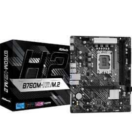 Asrock B760M-H2/M.2, Intel B760, 1700, Micro ATX, 2 DDR5, 2 HDMI, 2.5G LAN, PCIe4, 2X M.2