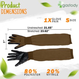 Gastody™ Long Gardening Gloves Women and Men L - Long Sleeve Garden Gloves Multipurpose Heavy Duty Outdoor and Indoor - Long Cuff Garden Gloves - Thorn Resistant Protective Work Rose Pruning Gloves