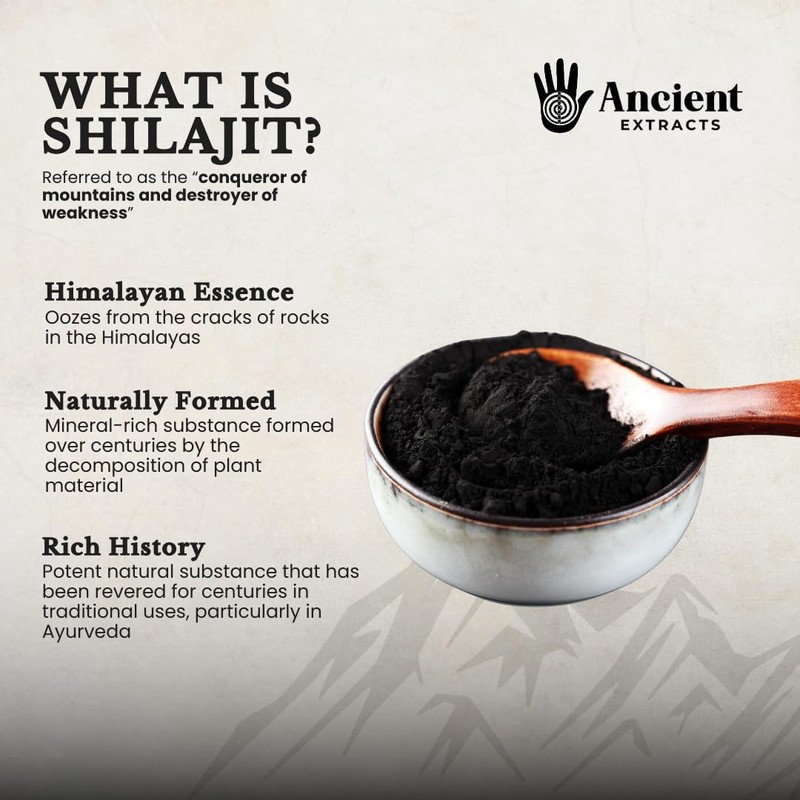 Himalayan Shilajit Powder, Gold Grade 50g (100 Days)