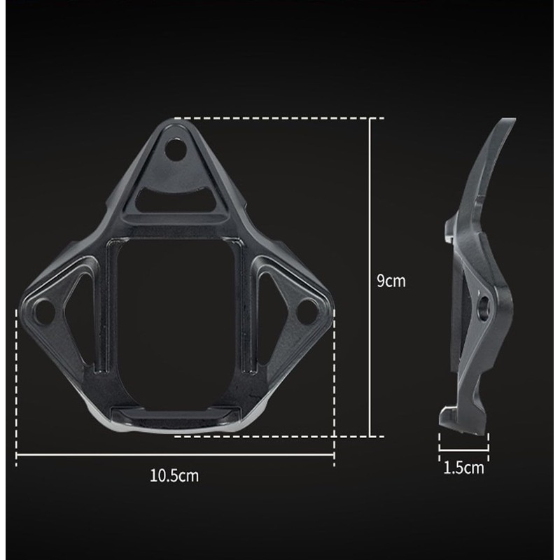 Metal Helmet NVG Mount Adapter, 3-Hole Type 2 Skeleton NVG
