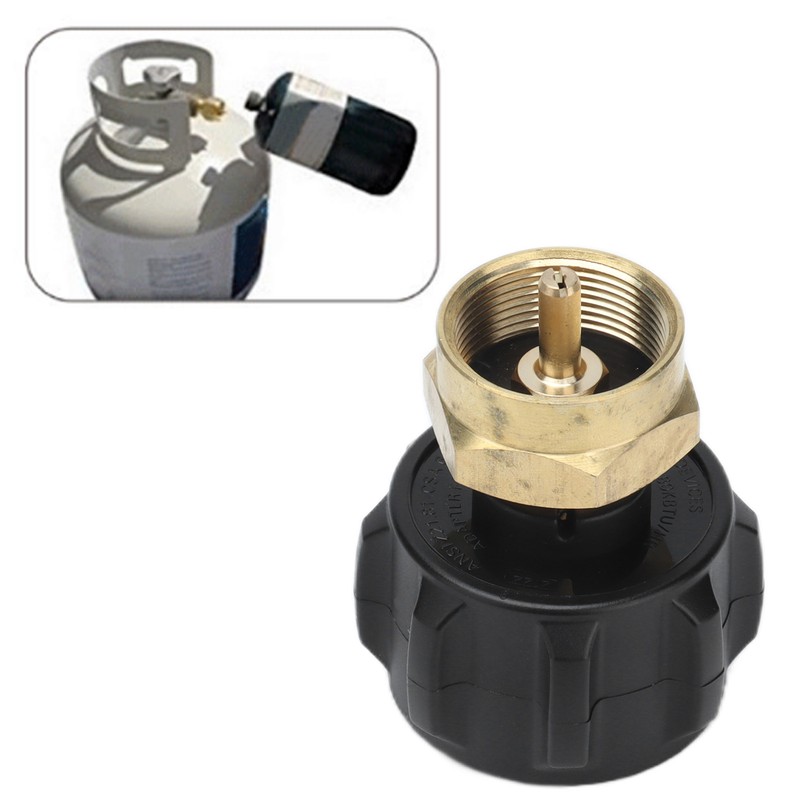 Refill Adapter Tank Cylinder Coupler Gas Propane Regulator Valve Accessory