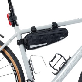 Zefal 7049 Frame Bag for Bicycles, Z Frame Pack, Frame Mounted, Accessories Holder, Black, 3.8 gal (1.3 L)