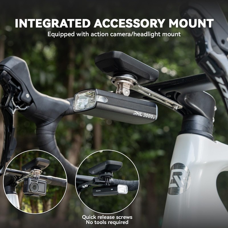 ROCKBROS Aero Bicycle Computer Mount with Quick Release Lightweight Handlebar