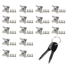 24pcs Removable Corner Brace Butterfly Shape Support Connector Bracket Alternative to Right-Angle L Shape Corner Brace, Electroplating Process Corner Code Metal Brackets for Wood, Furniture, Silver