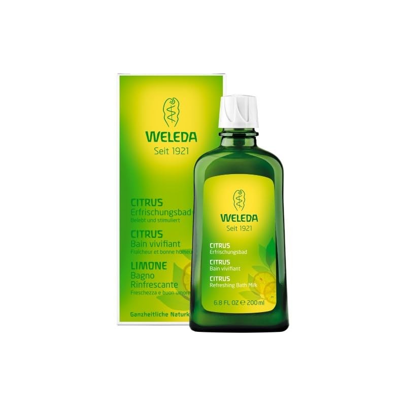 WELEDA Organic Citrus Refreshing Bath, Natural Cosmetics Organic Bath Additive