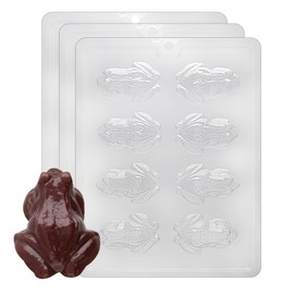 CybrTrayd Frog Chocolate Candy Mold with Exclusive Copyrighted Chocolate Molding Instructions