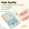 Wopanxye Travel Pill Organizer, 9 Compartments Portable Small Pill Box