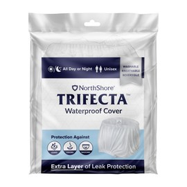 NorthShore Trifecta Waterproof Covers, White, Small, Each