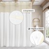 MitoVilla Extra Long 72 x 84 Shower Curtain Set with