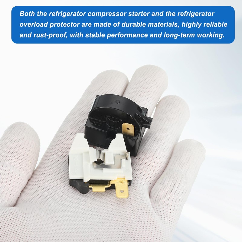 sourcing map PTC Refrigerator Starter Relay 4.7 Ohm 1 Pin