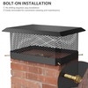 Garvee Chimney Cap 11 in x 11 in, Galvanized Steel