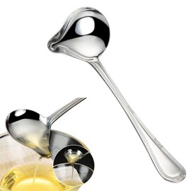 Small Ladle Spoon 7.8inch Small Ladle Spoon Stainless Steel Sauce Ladle Gravy Ladle Spoon Silver
