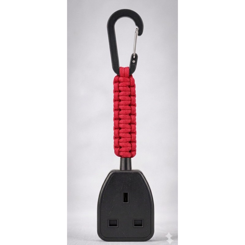 Socket Tester Holder with Paracord and Carabiner Clip, Multi-Colour, for