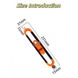 luvilly1 Pack Precise Contour Scribe Tool, With Lock Lock Woodworking Measuring Tools, Bring Two Woodworking Pencils，Ultimate Joiner for Woodworking/Carpenter Professionals