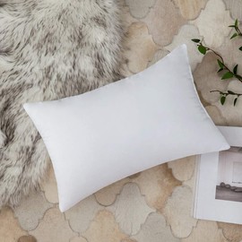 MIULEE Cushion Inserts 30cm x 50cm, Throw Pillow Insert for Sofa/Bed, Decorative Cushion Inner Pads, White Cushion Filler, Rectangle Pillow Stuffer, 12 x 20 Cushion Insert 2 Pack