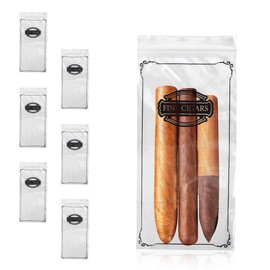 PUREVACY Poly Zipper Cigar Bag 5 x 10, Pack of 100 Fine Clear Plastic Bags for Cigars, 2 Mil Thick Clear Poly Bags, Tamper-Proof Small Zipper Bags, Reclosable Zip Bags for Safe Storage Cigars