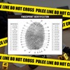 Humyoun Crime Scene Fingerprint Chart Poster Fingerprinting Poster Crime Scene