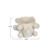 Bloomingville 4.25 Inches Round Stoneware Planter with Orbs and Reactive