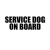 Ranger Products Service Dog On Board - Decal Sticker, Die Cut Vinyl Decal for Windows, Cars, Trucks, Tool Boxes, laptops, MacBook - virtually Any Hard, Smooth Surface
