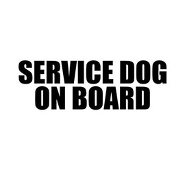 Ranger Products Service Dog On Board - Decal Sticker, Die Cut Vinyl Decal for Windows, Cars, Trucks, Tool Boxes, laptops, MacBook - virtually Any Hard, Smooth Surface
