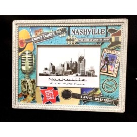 NASHVILLE, TENNESSEE 4" X 6"- 2 PHOTO FRAMES MEMORIES SOUVENIR BACHELORETTE