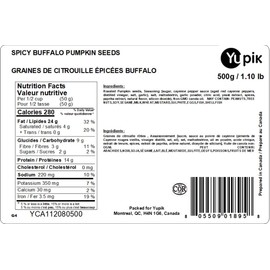 SPICY BUFFALO PUMPKIN SEEDS- 500G, Vegan, Non-GMO