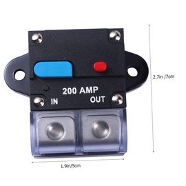 ABOOFAN Breaker for Auto Resettable Fuse with Manual Reset Button Easy Installation for Car Accessories Protects Against Overload and Circuit