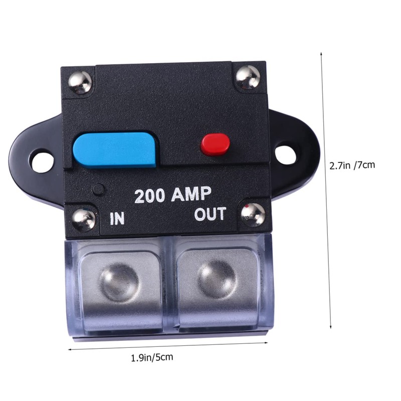 ABOOFAN Breaker for Auto Resettable Fuse with Manual Reset Button