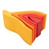 5pcs Fire Flame Element Stacking Toys Wooden Stacker Nesting Building