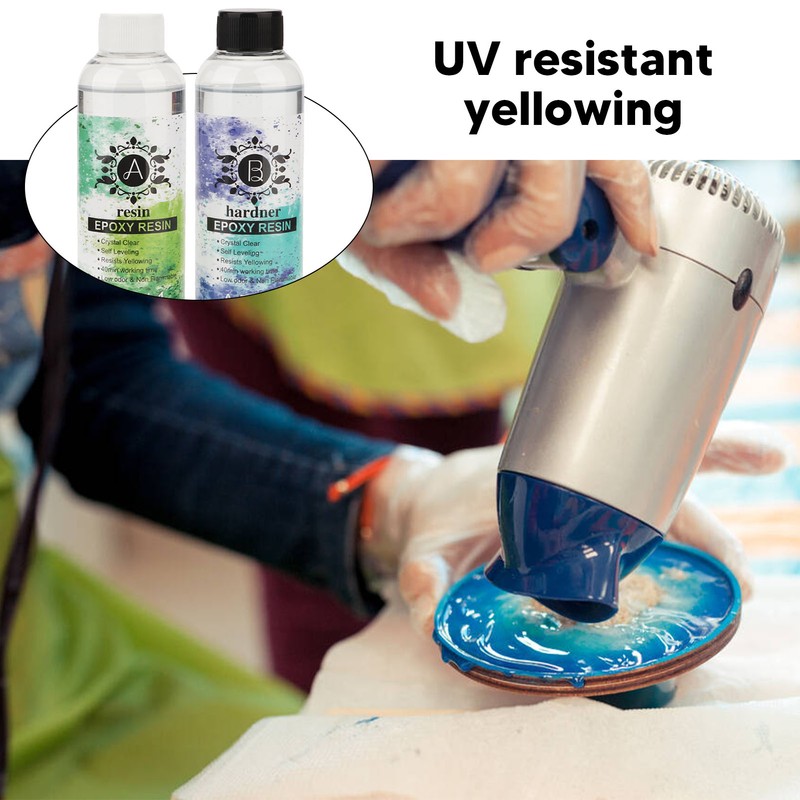 Epoxy Resin Glue Transparent UV Resistant Safe Low Odor DIY