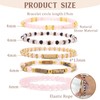 APMGONT Stackable Stretch Bead Bracelet Set, Stacked Pearl Bracelet for