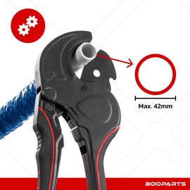 BOOPARTS Pipe cutter for multi-layer pipes with a diameter of up to 42 mm, suitable for PEX PER AL pipes and various plastic pipes, pipes and sheaths (except rigid PVC).