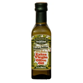 Mantova Italian Golden Extra Virgin Olive Oil - 3.4 oz Bottles (Pack of 24)