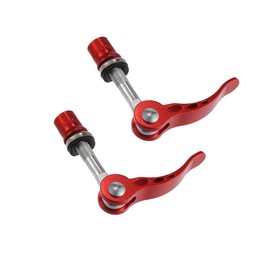 Motoforti 2pcs 8mm Aluminium Alloy Bike Seat Post Quick Release Pin Bolt Red Long-lasting