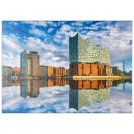 MyPuzzle Reflection of the Elbphilharmonie in Hamburg - Premium 200 Piece Puzzle - MyPuzzle Special Collection by Puzzle Galaxy