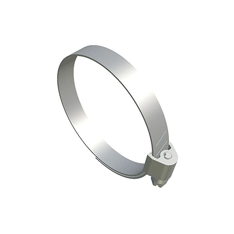 Hose Clamps Adjustable Pipe Clamps (Pack of 10) Galvanised Worm